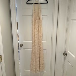 Lace ivory maxi
